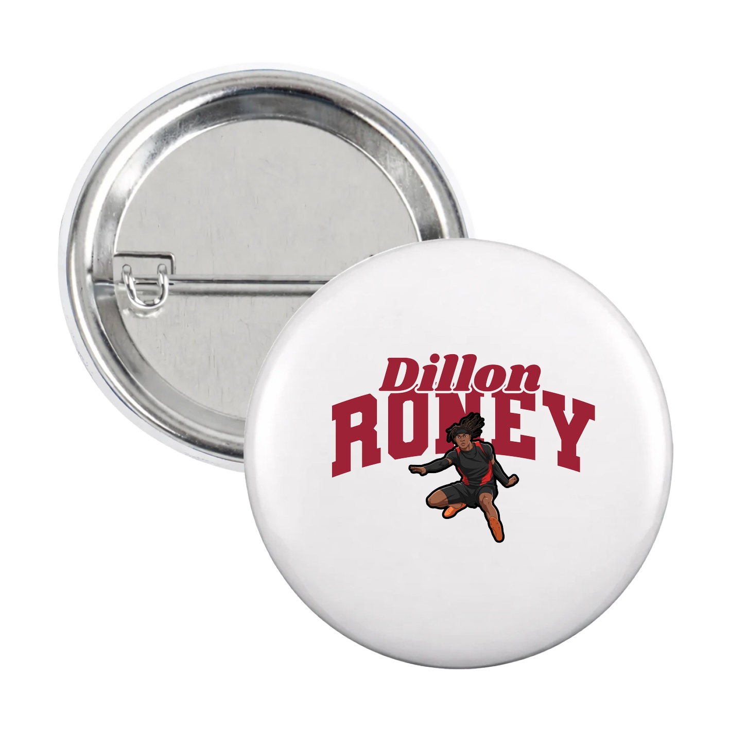Game Day Button — Signature Arch in White
