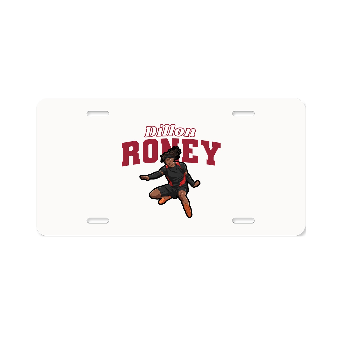License Plate — Name Arch in Classic