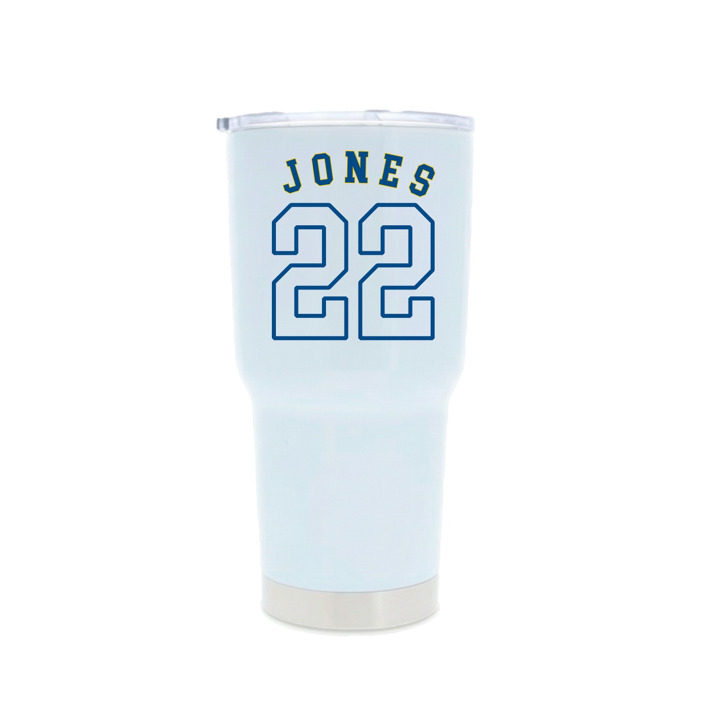30oz Stainless Steel Tumbler — Shirsey Arch in White