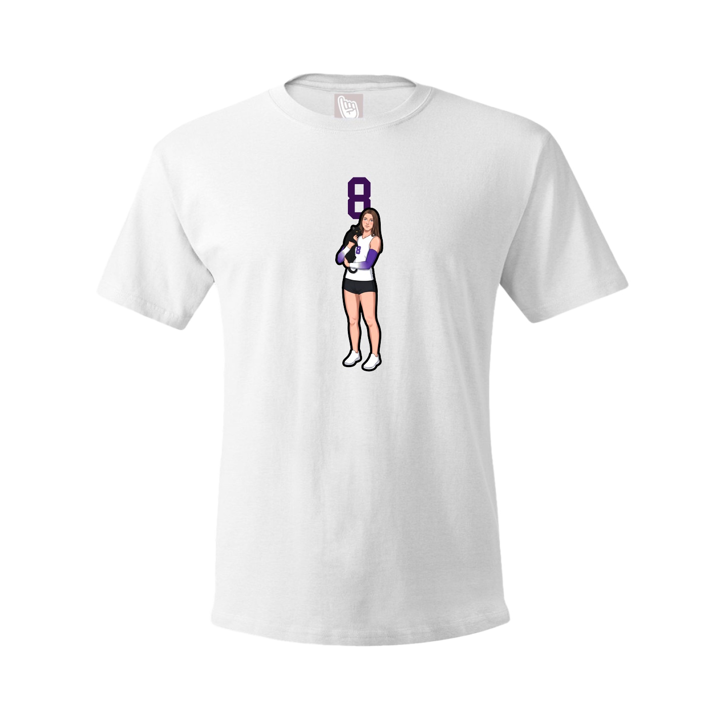 Tee — Number Top in White