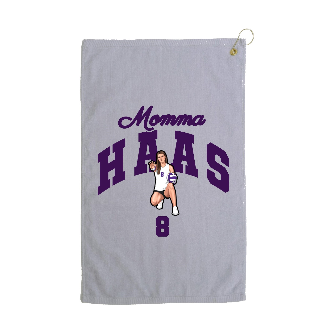 Golf Towel — Mothers Day Arch in Grey