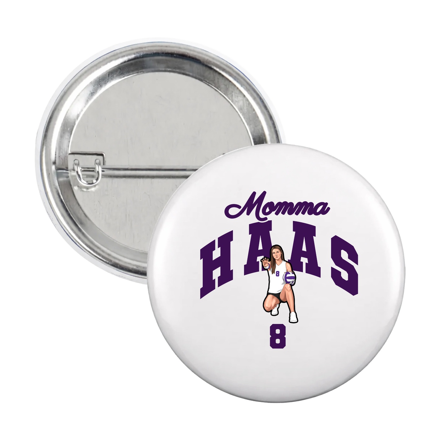 Game Day Button — Mothers Day Arch in White