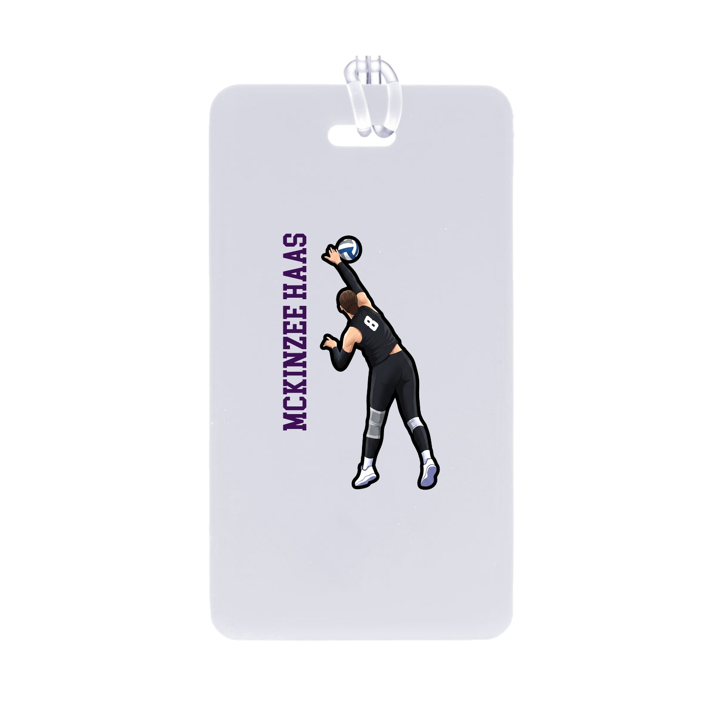 Bag Tag — Name Vertical in Classic