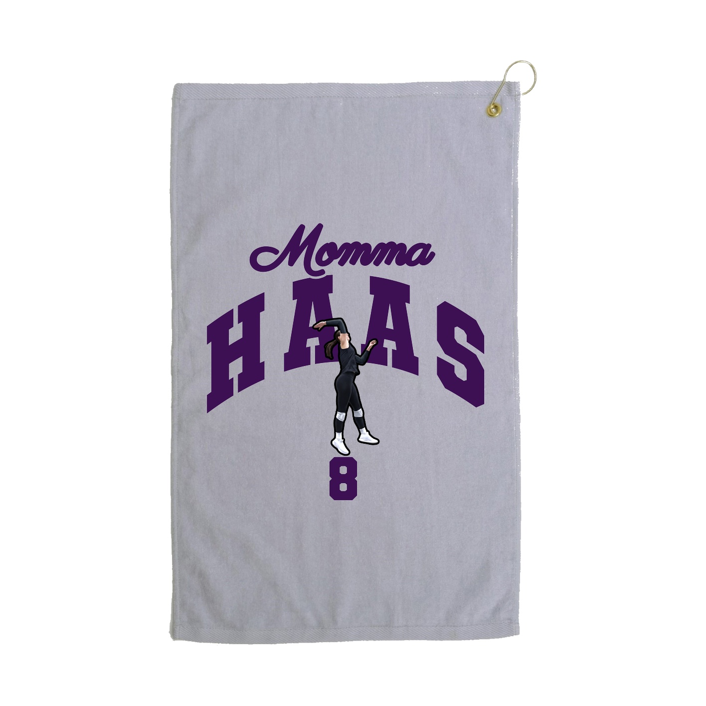 Golf Towel — Mothers Day Arch in Grey