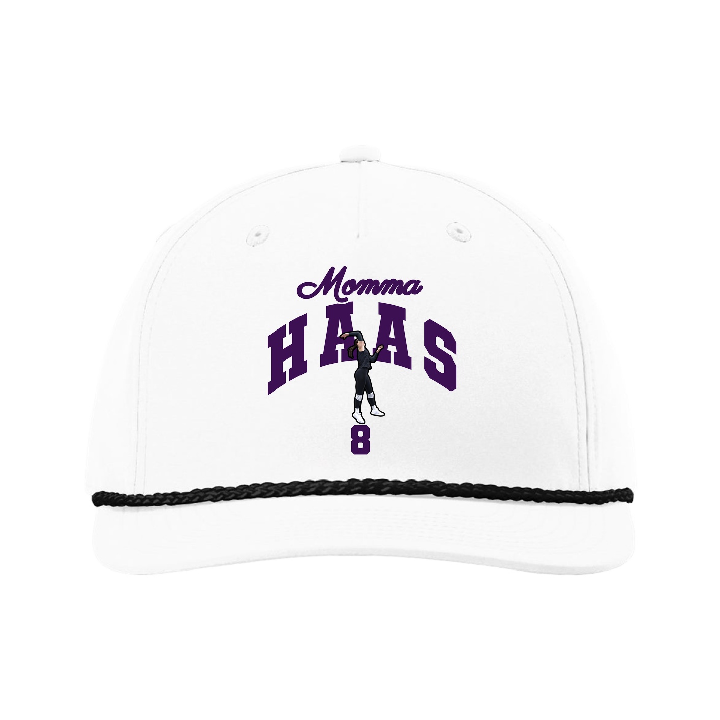 Five-Panel Classic Rope Cap — Mothers Day Arch in White