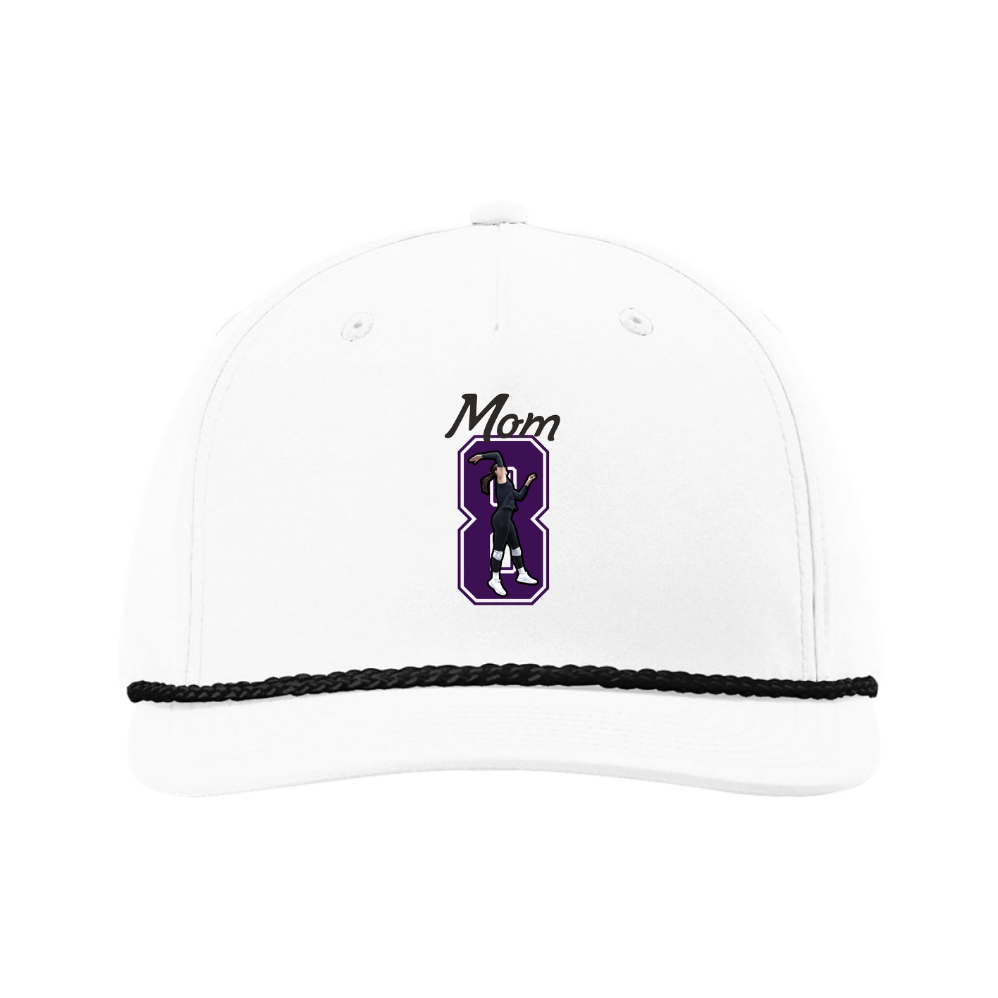Five-Panel Classic Rope Cap — Mothers Day Shirsey in White