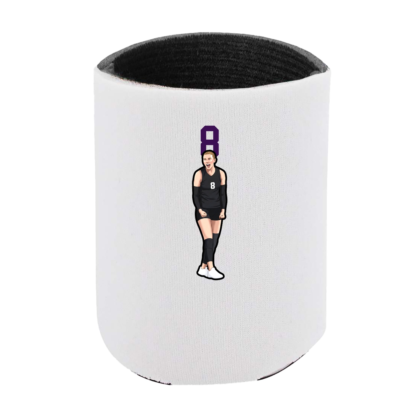 Can Holder — Number Top in White