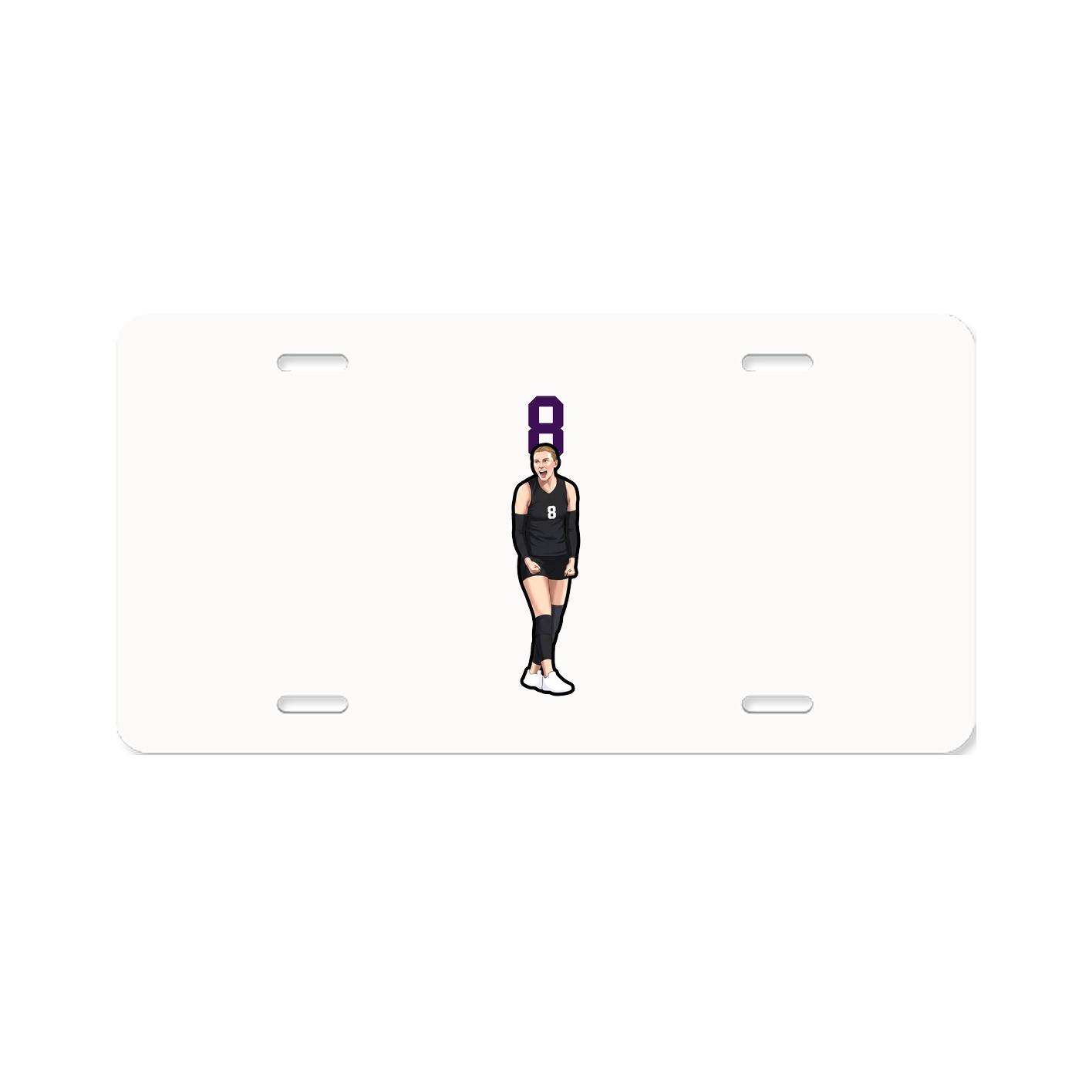 License Plate — Number Top in Classic