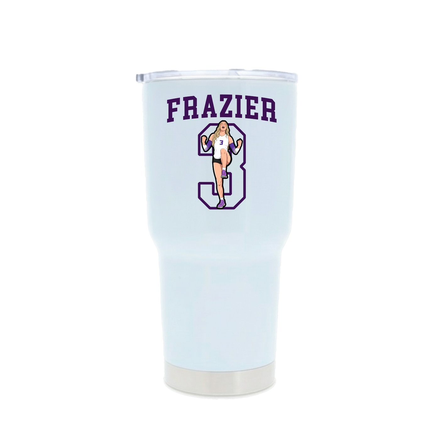 30oz Stainless Steel Tumbler — Shirsey in White