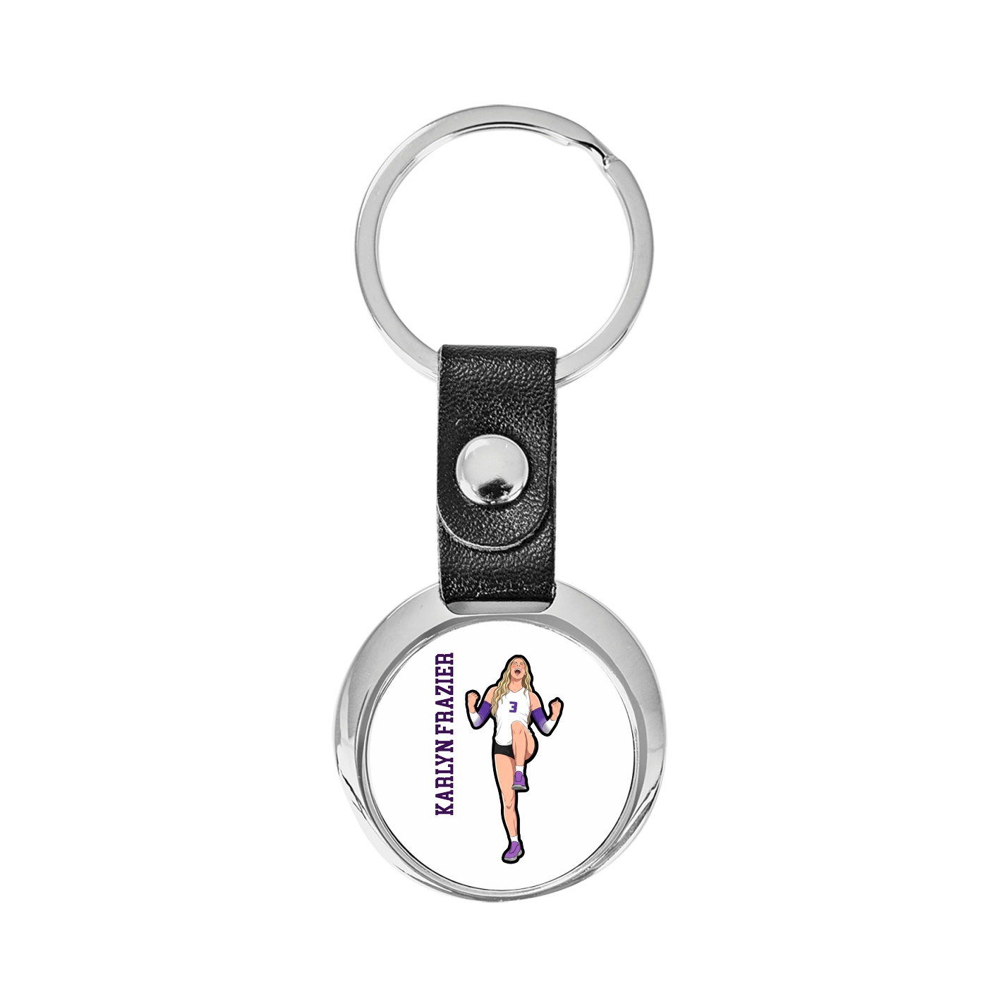 Key Chain — Name Vertical in Classic