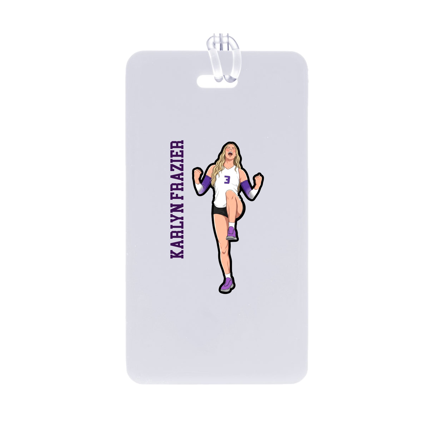 Bag Tag — Name Vertical in Classic