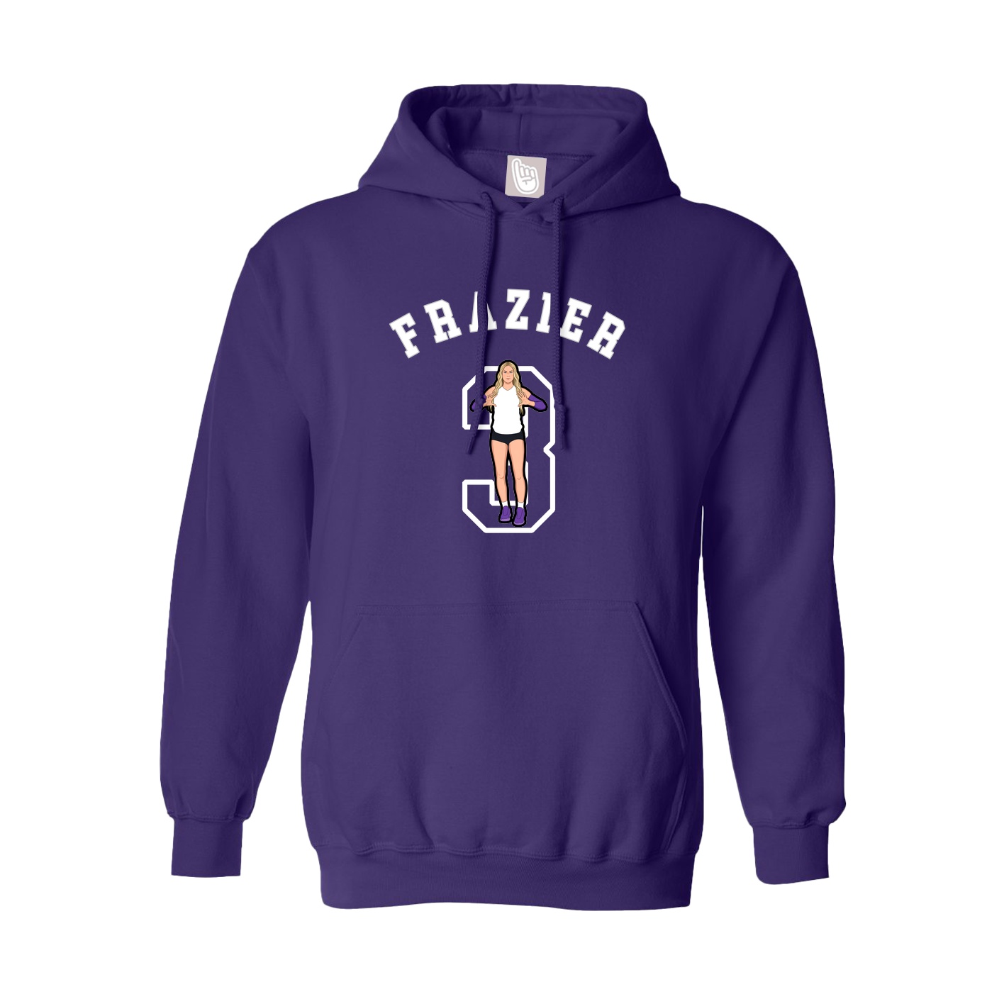 Youth Hoodie — Shirsey Arch in Purple
