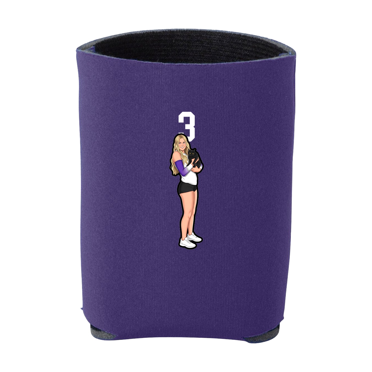 Can Holder — Number Top in Purple