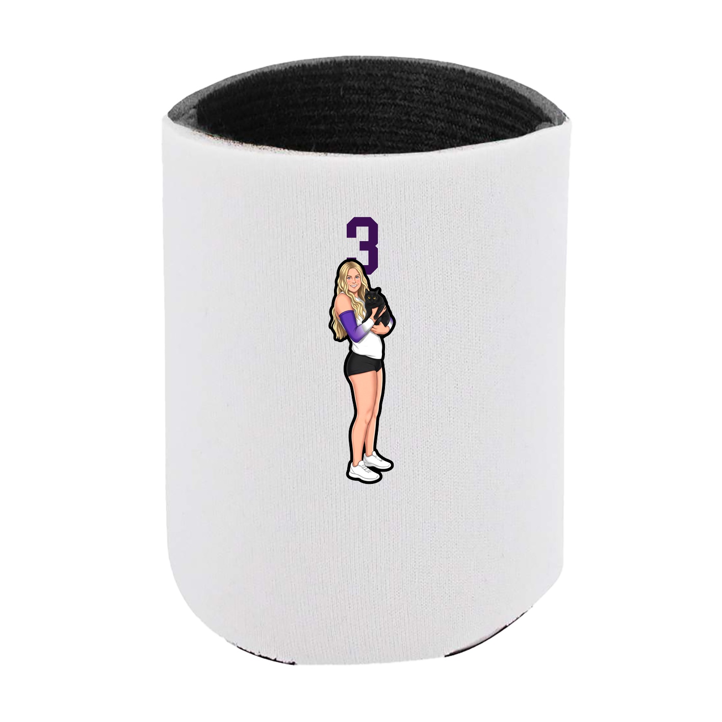 Can Holder — Number Top in White