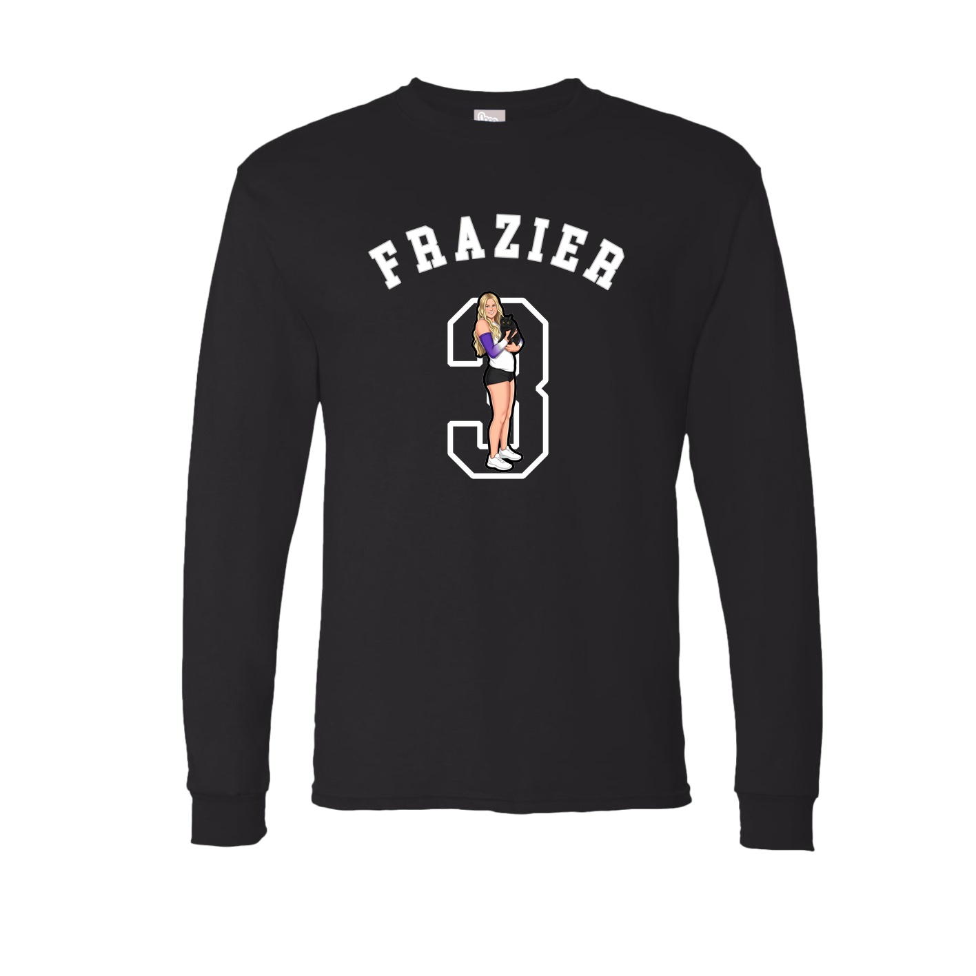 Long Sleeve Tee — Shirsey Arch in Black