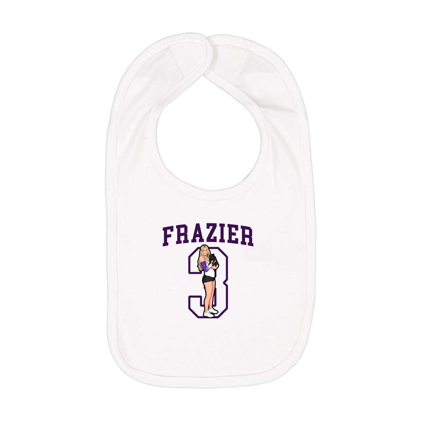 Infant Bib — Shirsey in White