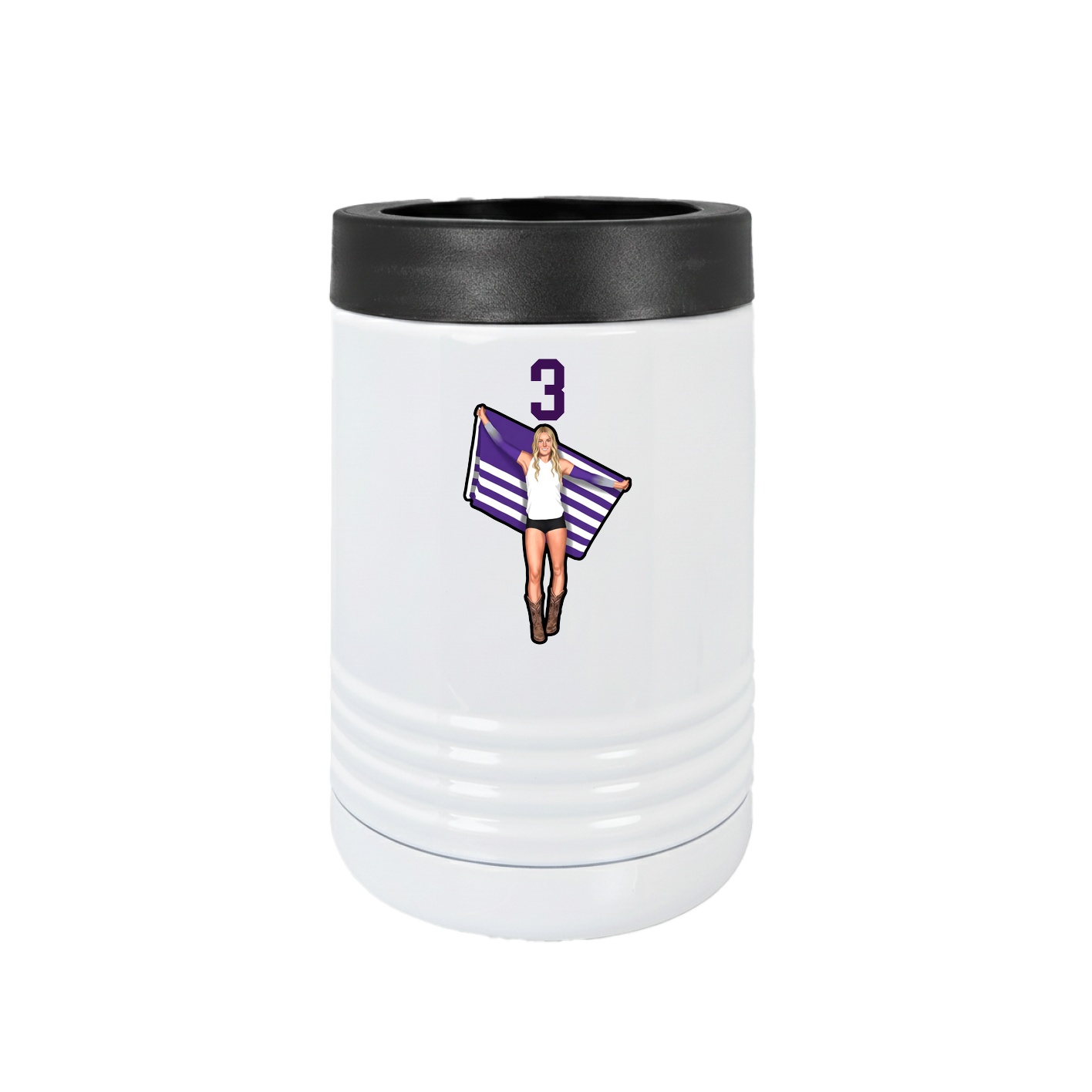 Beverage Holder — Number Top in White