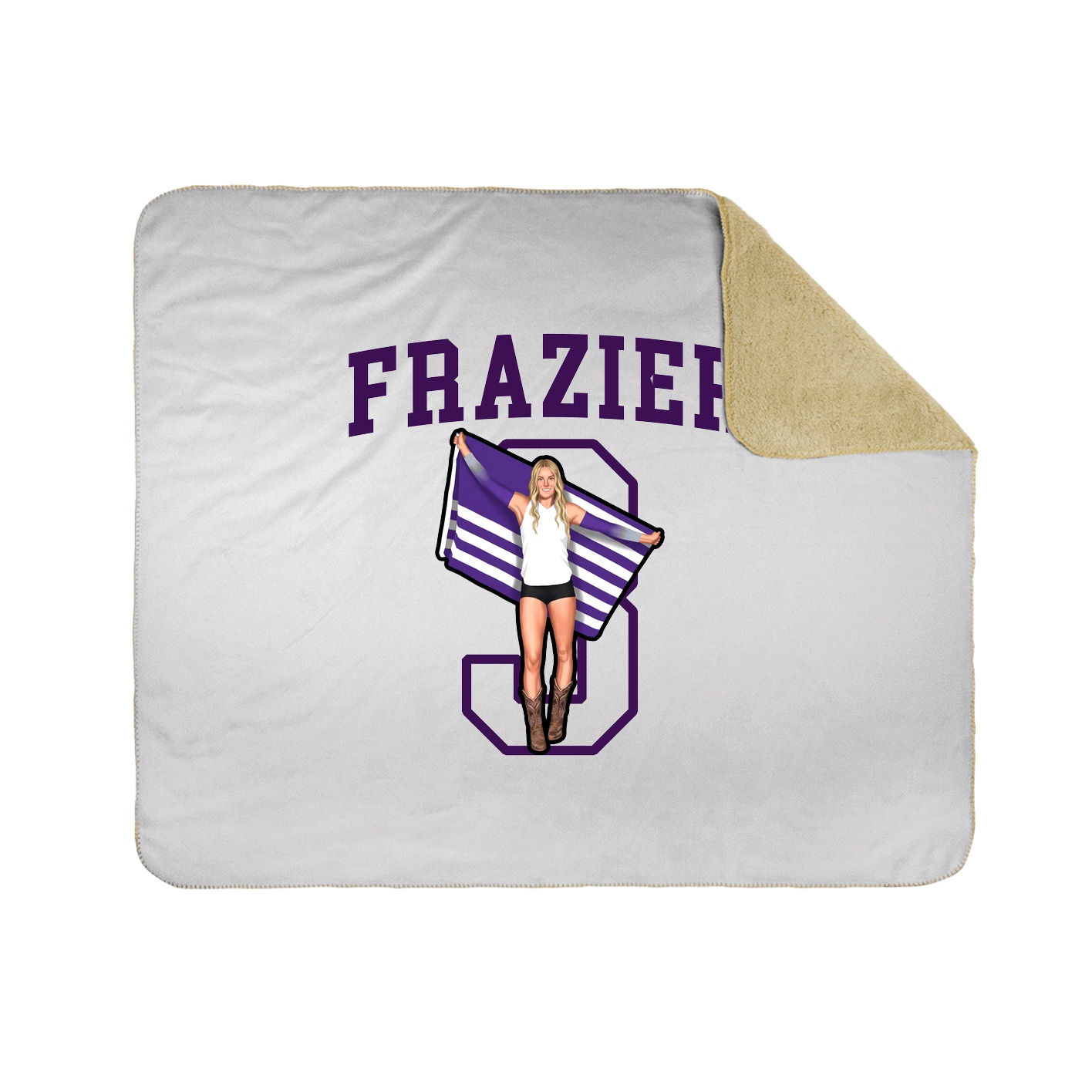 Throw Blanket — Shirsey in White