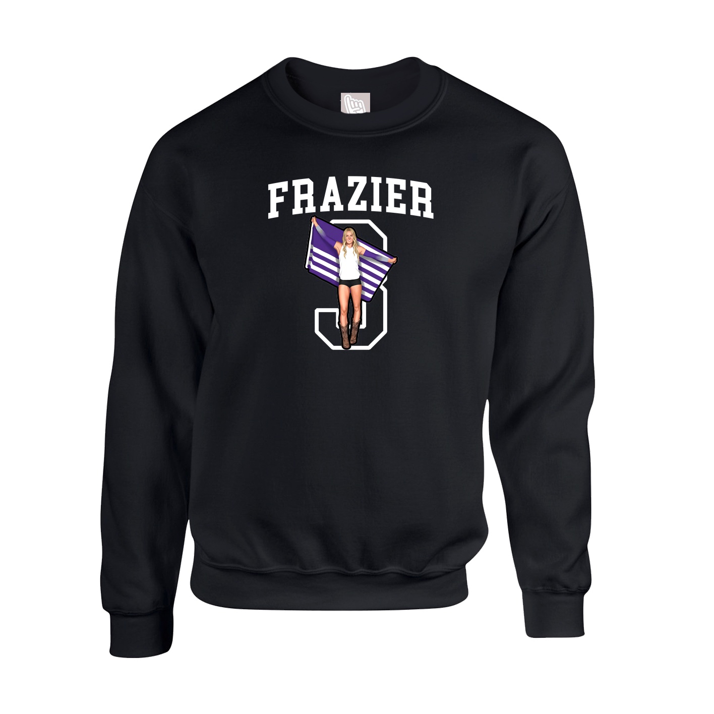 Fleece Crew — Shirsey in Black