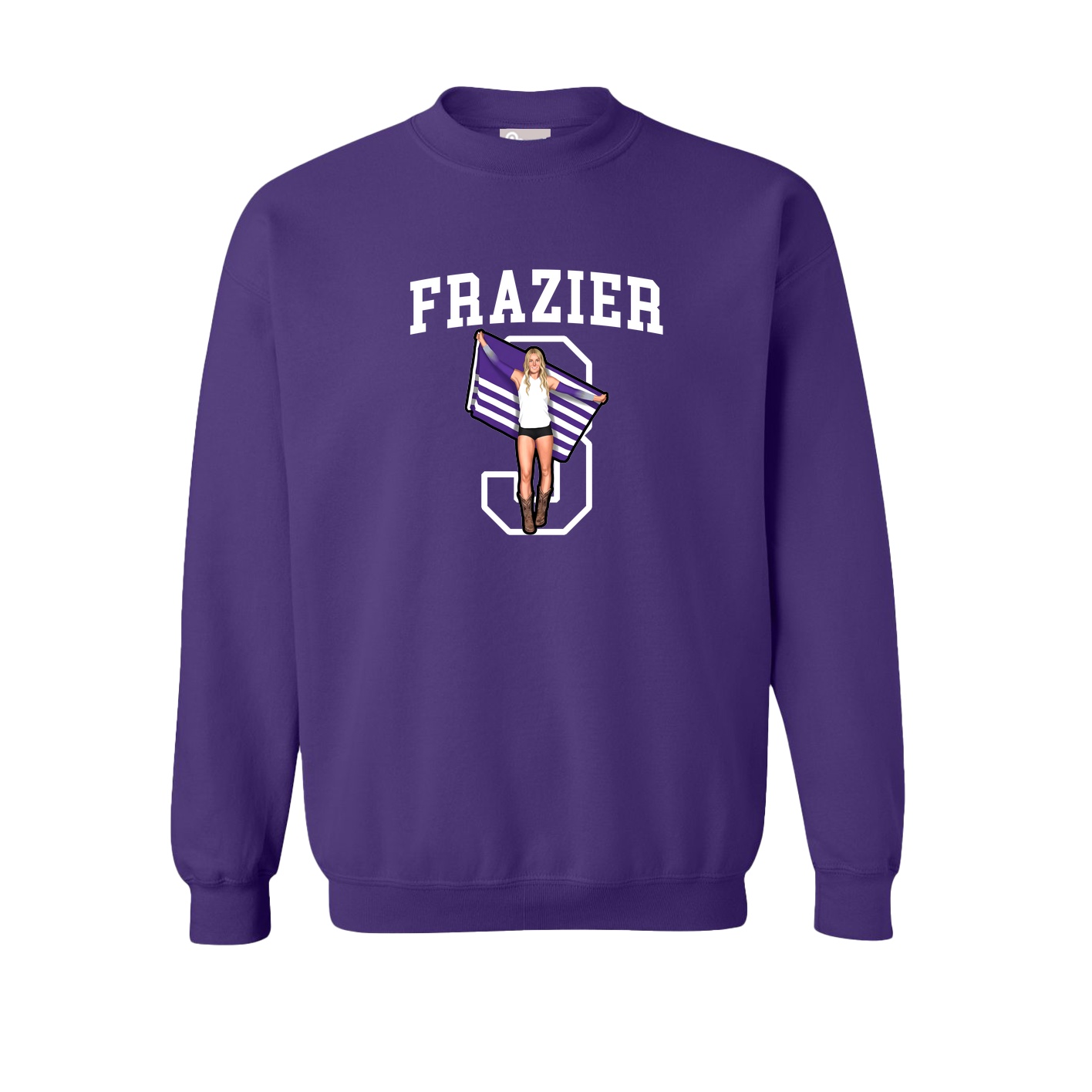 Fleece Crew — Shirsey in Purple
