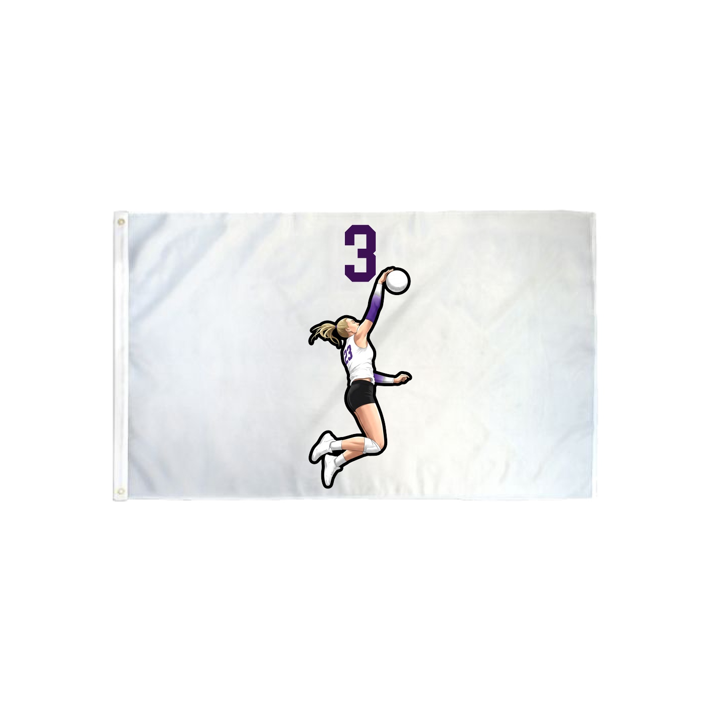3x5 Flag — Number Top in Classic