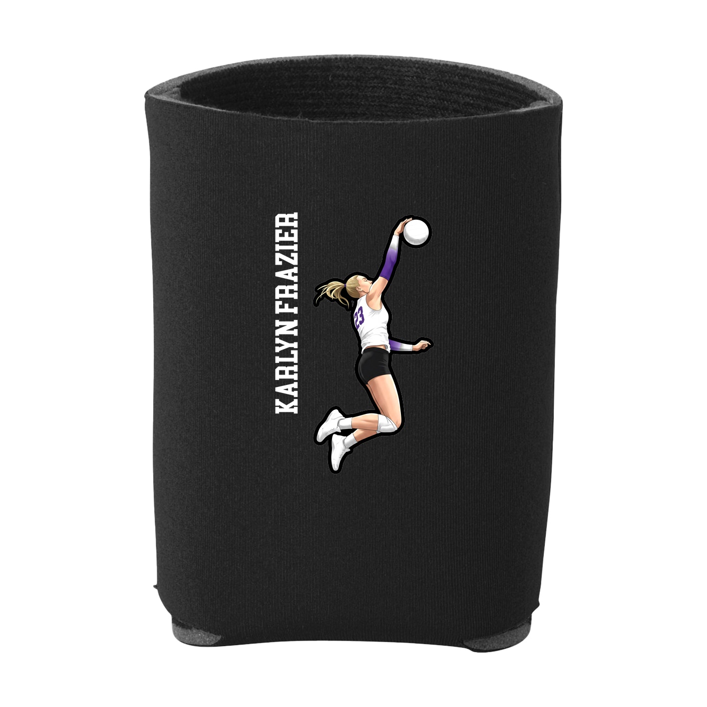 Can Holder — Name Vertical in Black