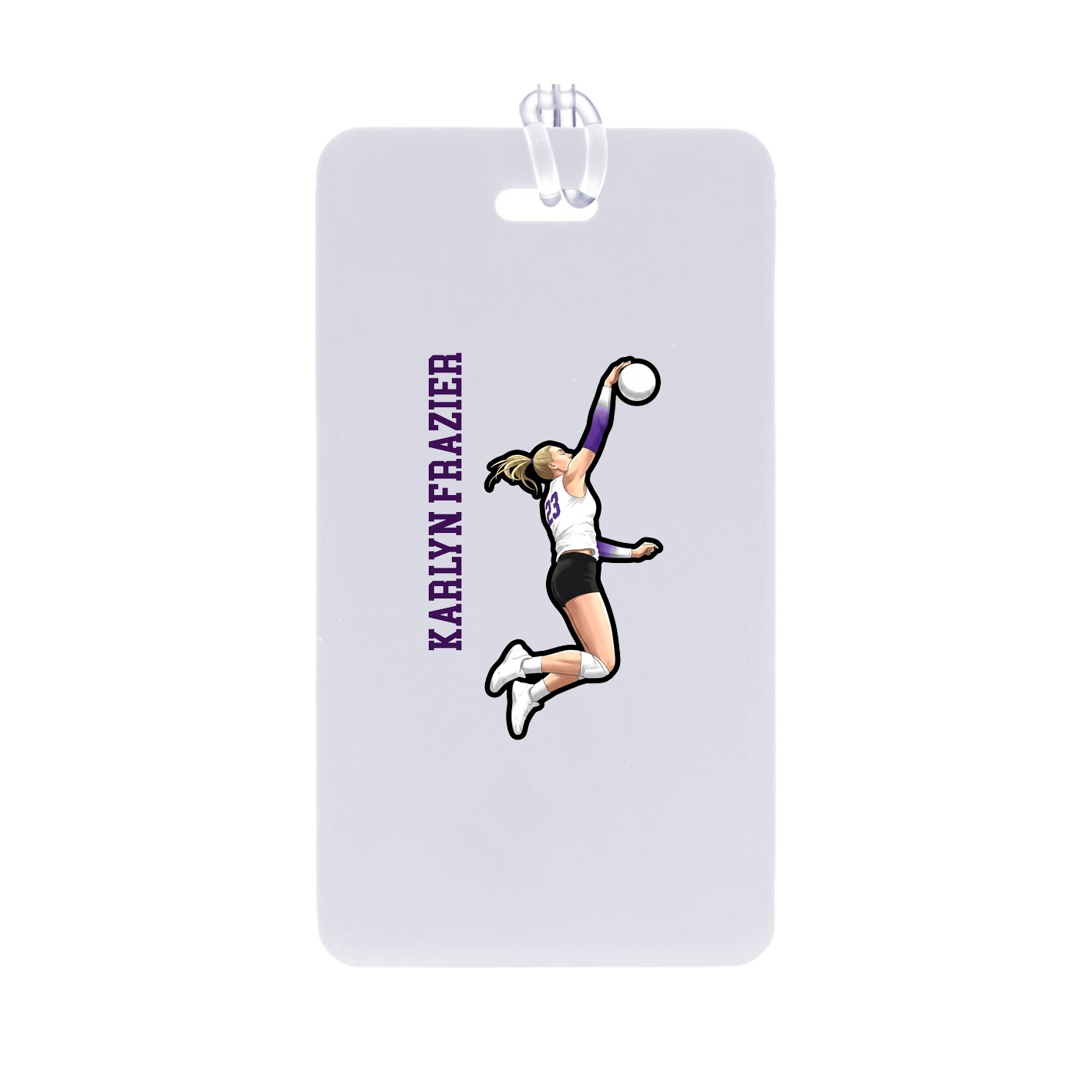 Bag Tag — Name Vertical in Classic