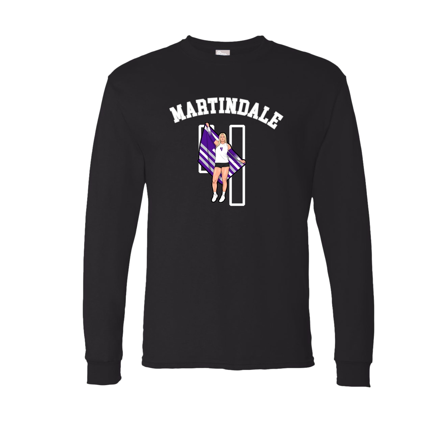 Long Sleeve Tee — Shirsey Arch in Black
