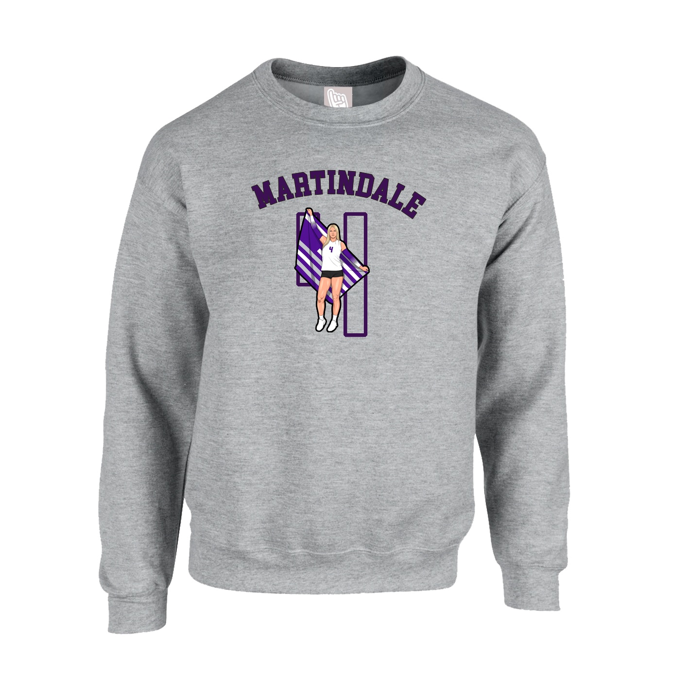 Fleece Crew — Shirsey Arch in Grey