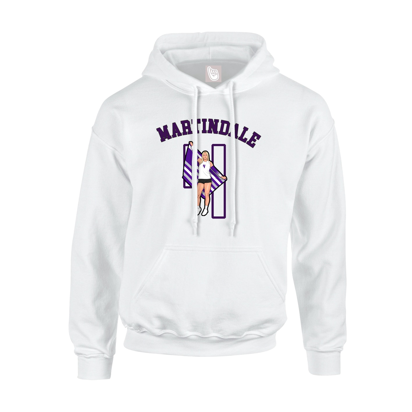 Youth Hoodie — Shirsey Arch in White