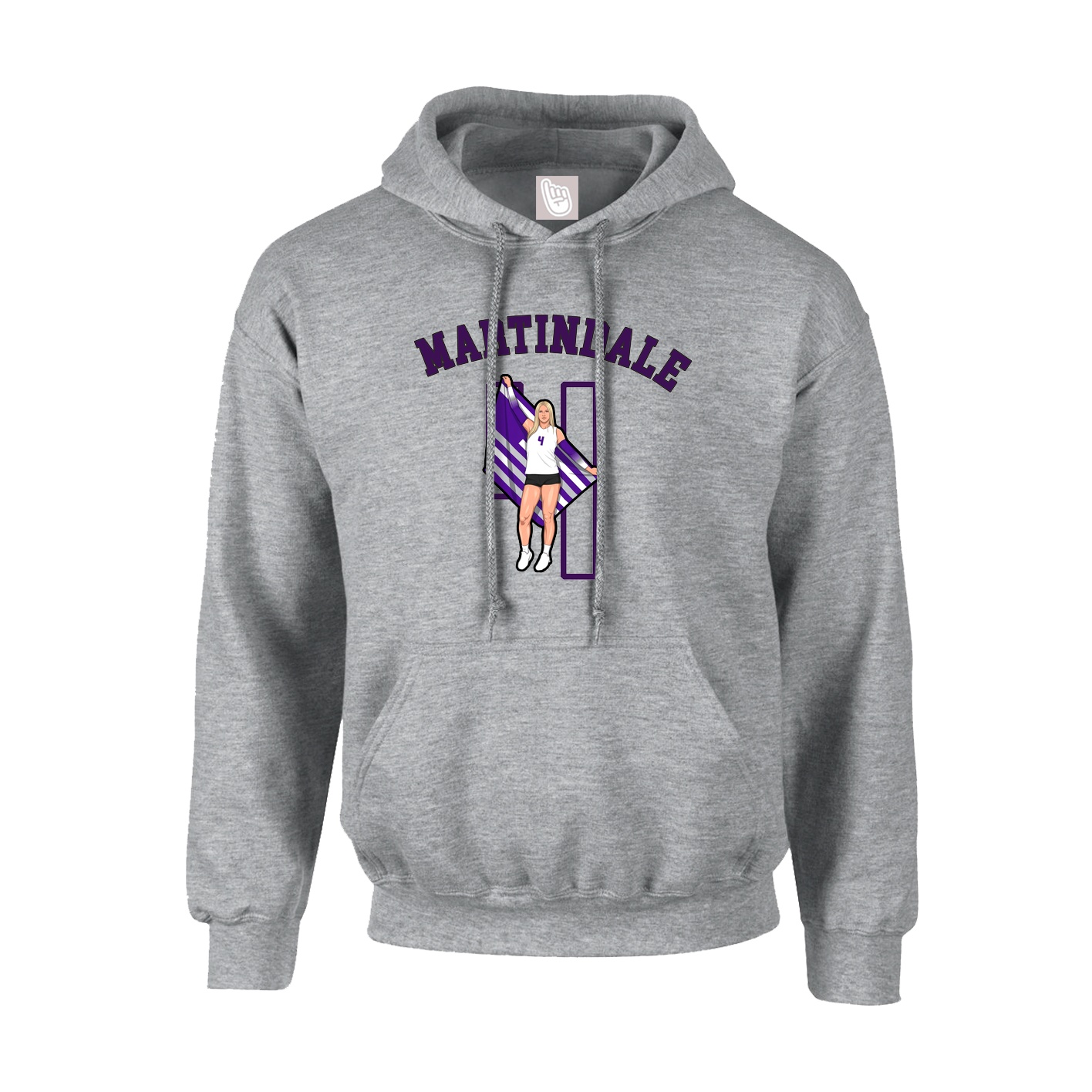 Youth Hoodie — Shirsey Arch in Grey