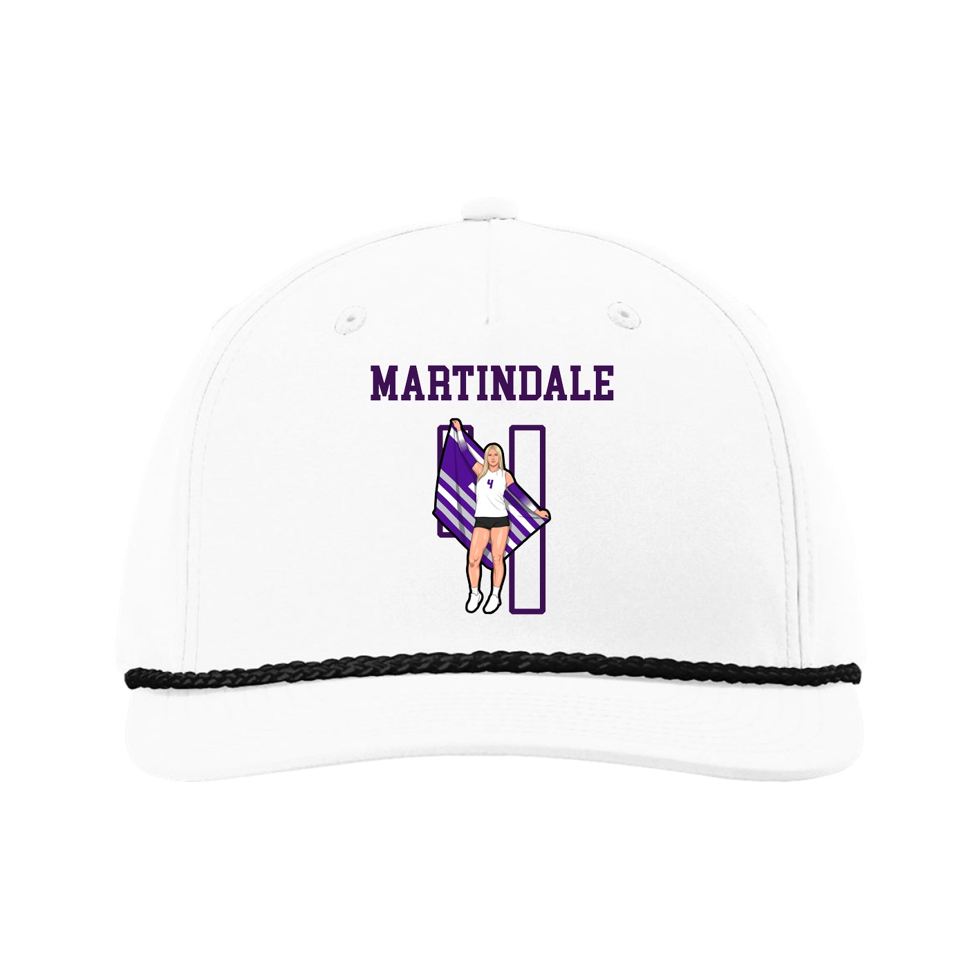 Five-Panel Classic Rope Cap — Shirsey in White