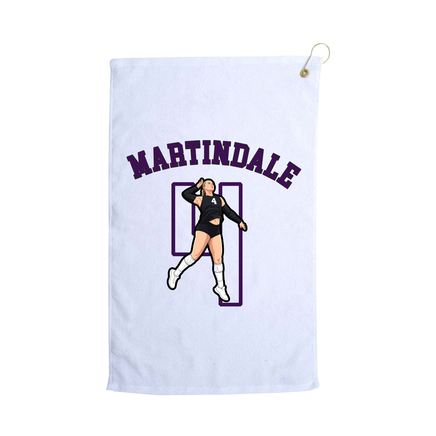 Golf Towel — Shirsey Arch in White