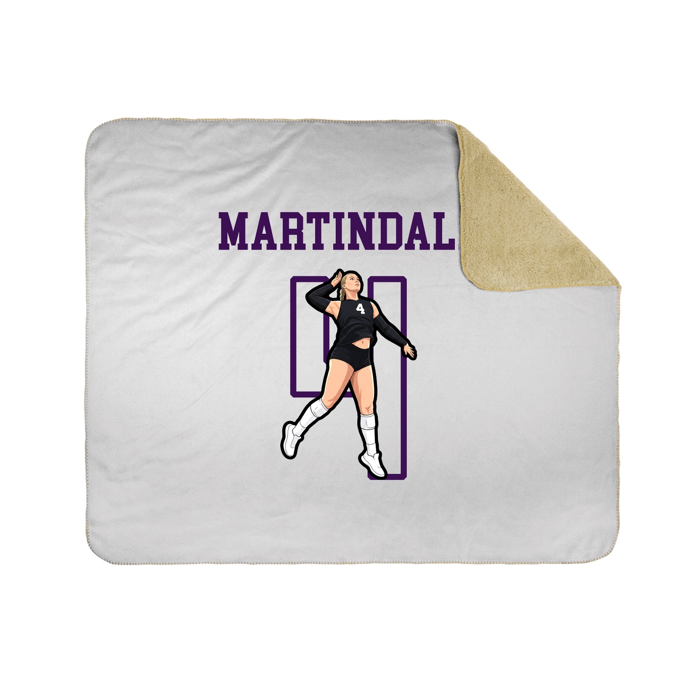 50x60 Sherpa Lined Throw Blanket