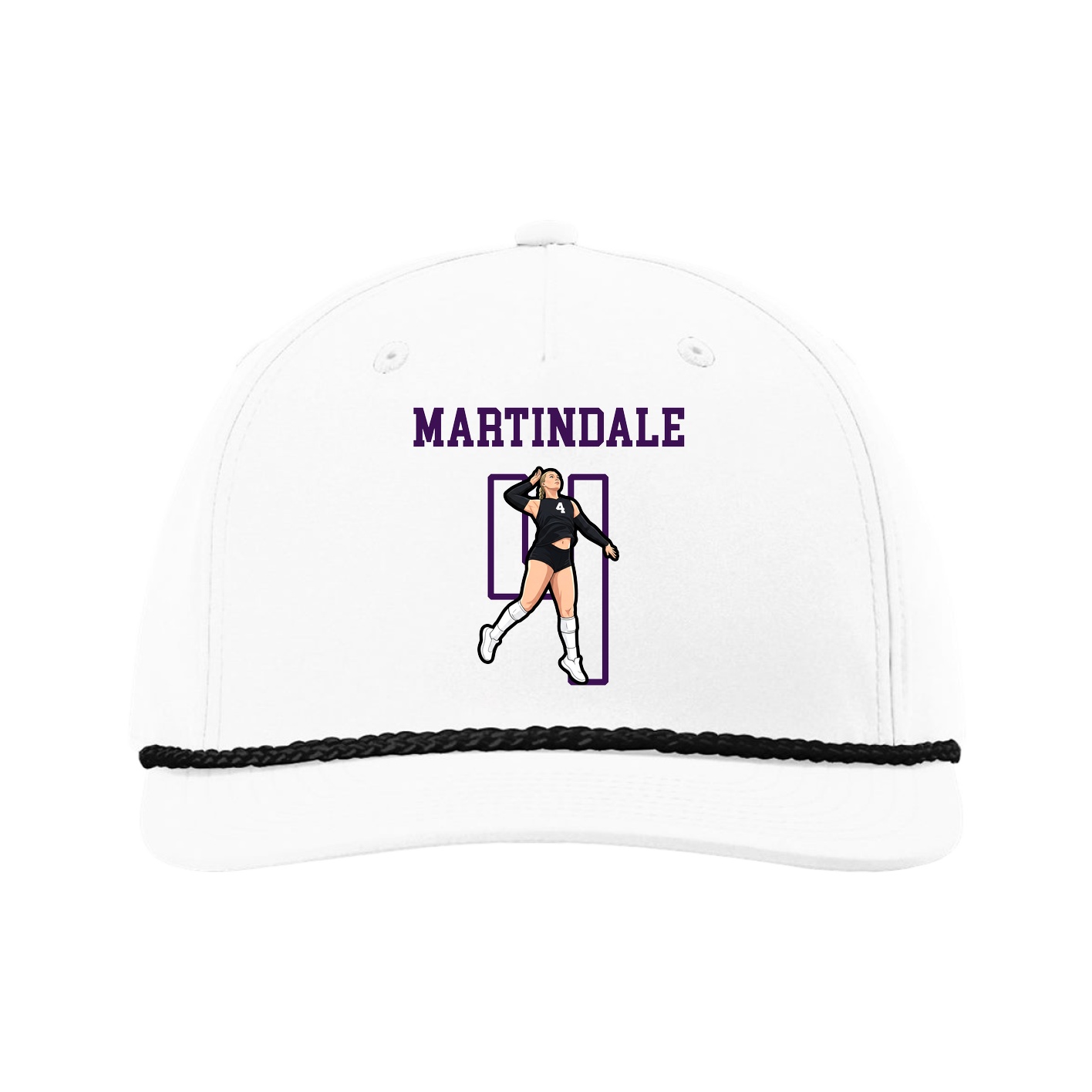 Five-Panel Classic Rope Cap — Shirsey in White