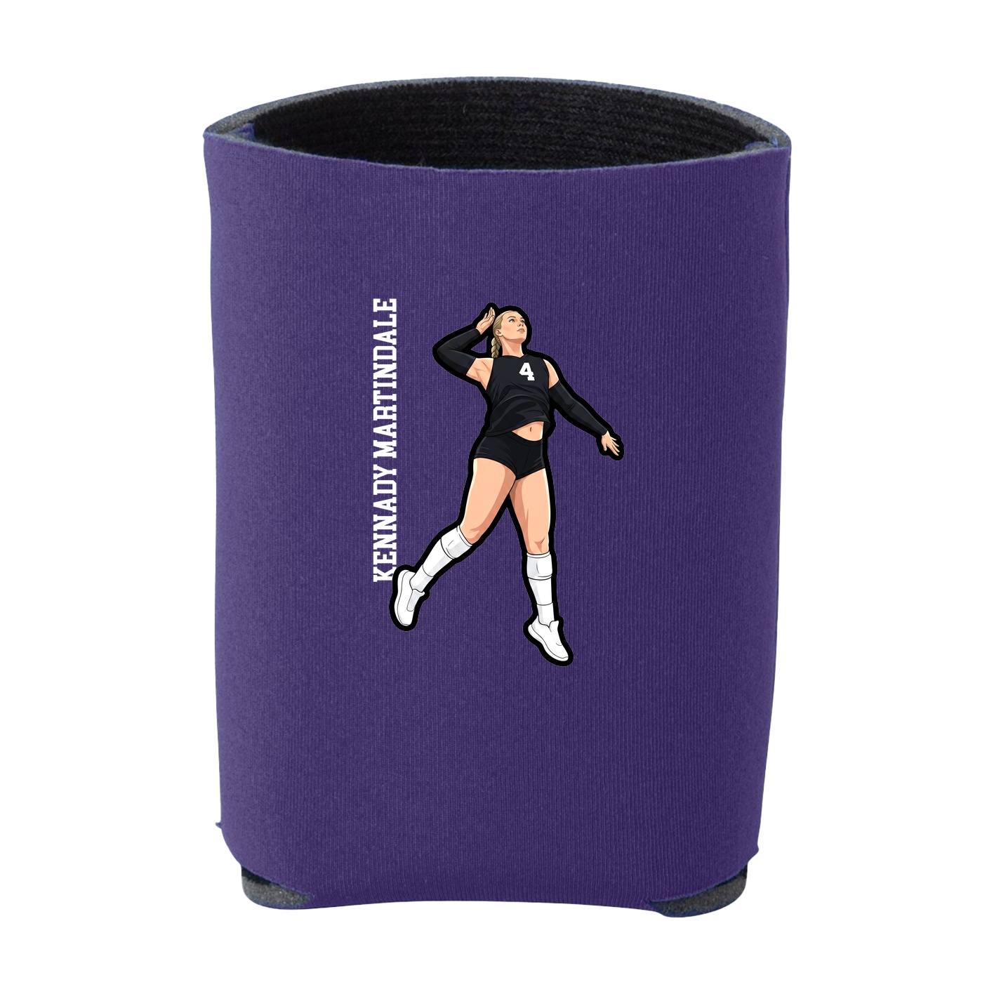 Can Holder — Name Vertical in Purple