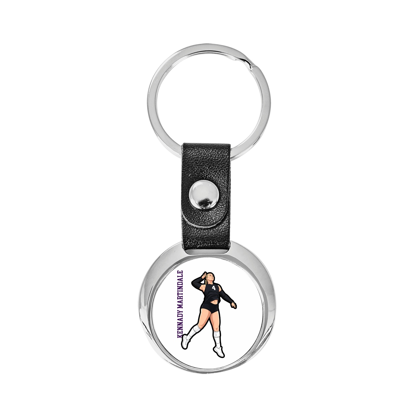 Key Chain — Name Vertical in Classic