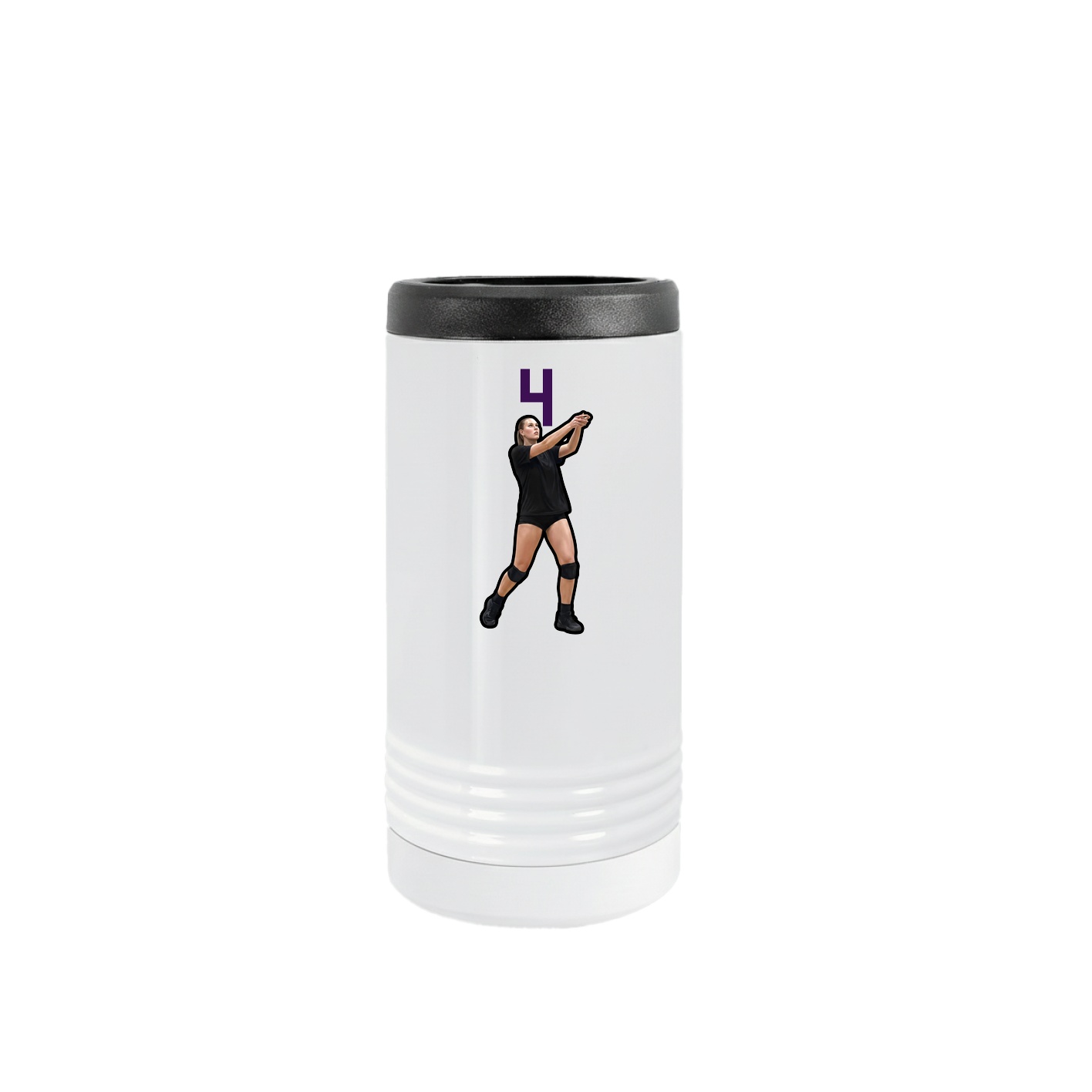 Slim Beverage Holder — Number Top in White