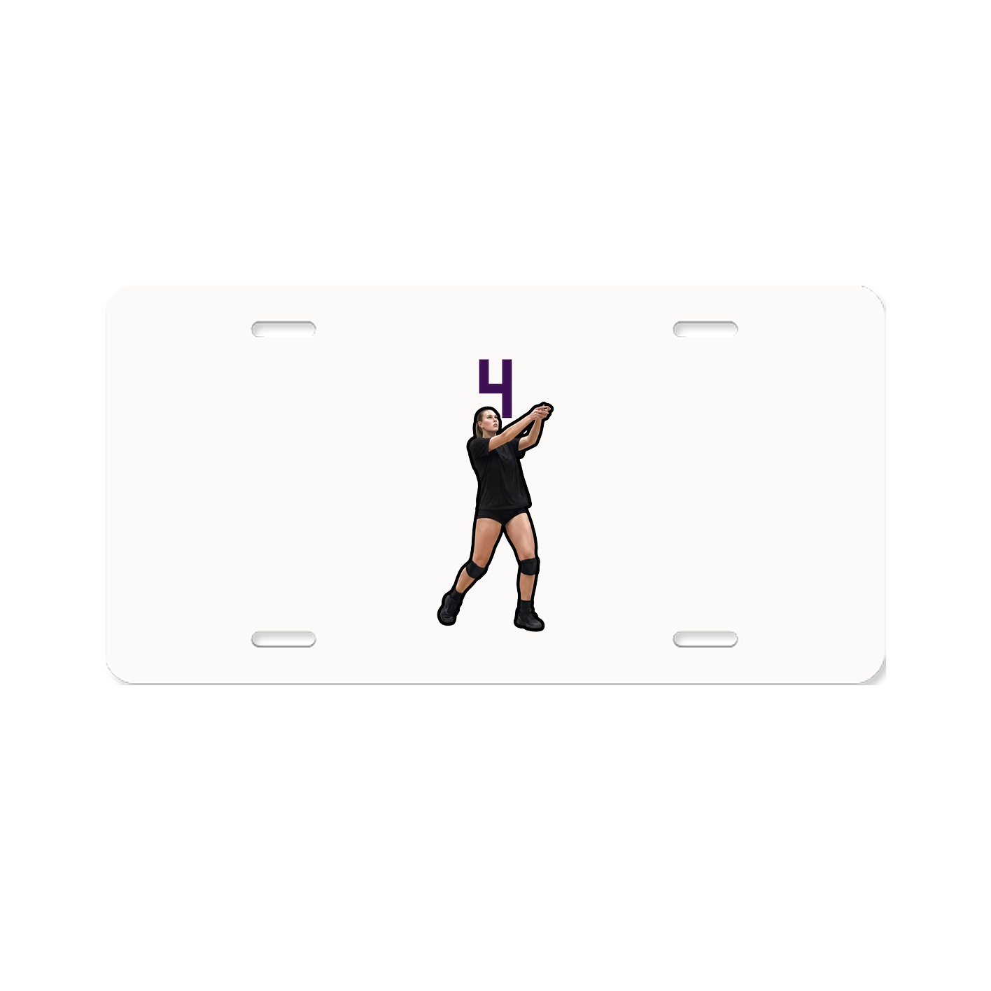 License Plate — Number Top in Classic