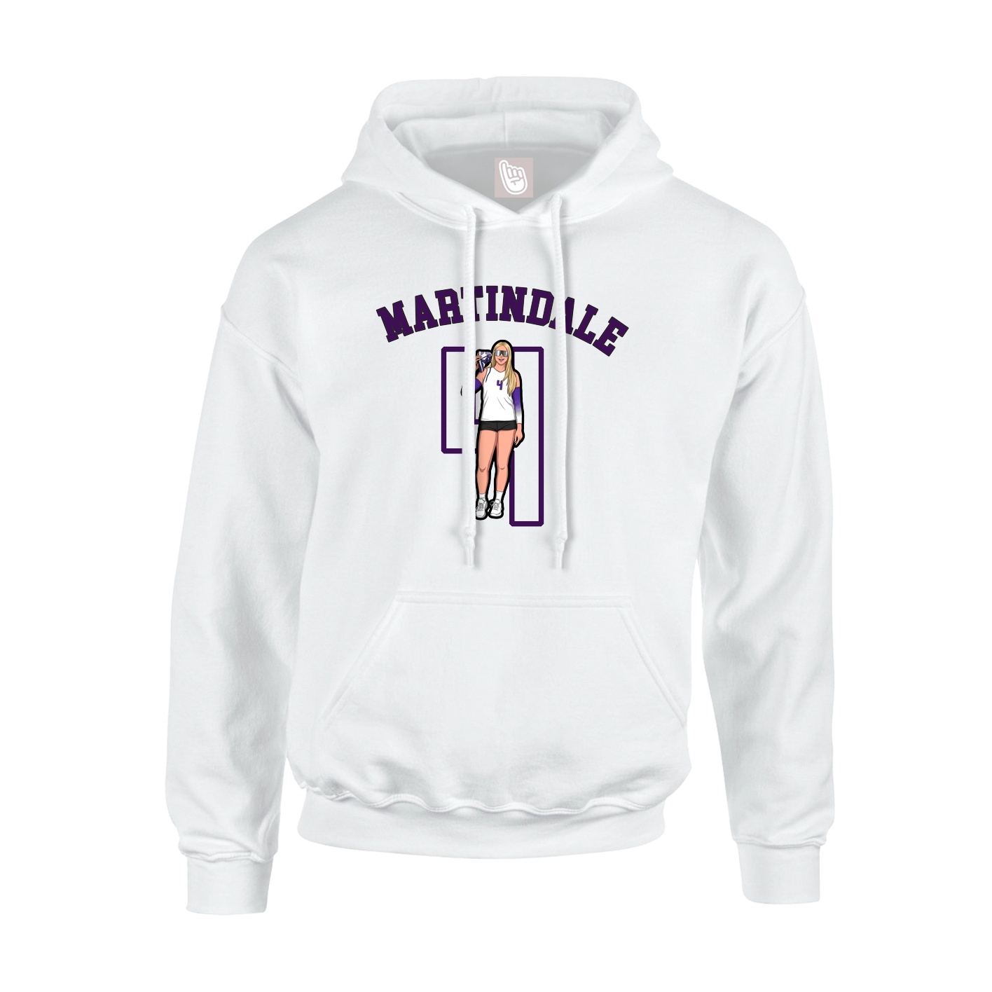 Hoodie — Shirsey Arch in White