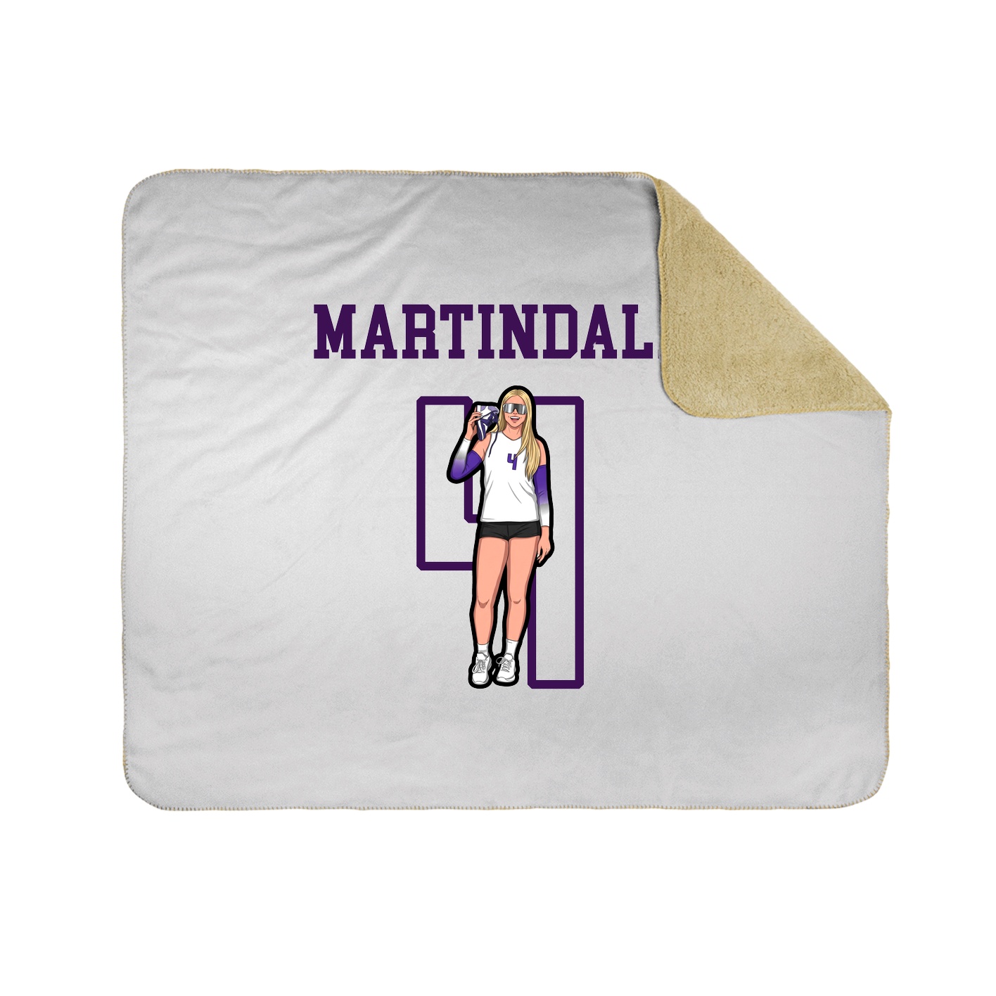 Throw Blanket — Shirsey in White