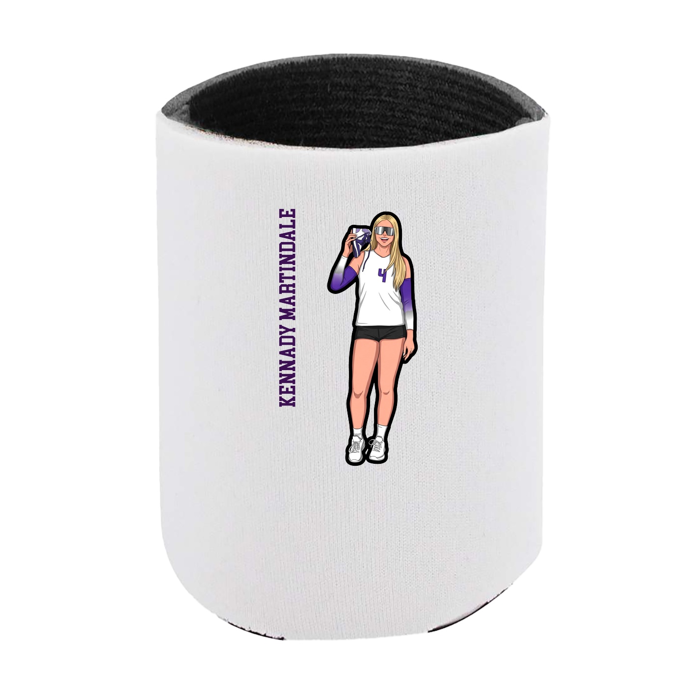 Can Holder — Name Vertical in White