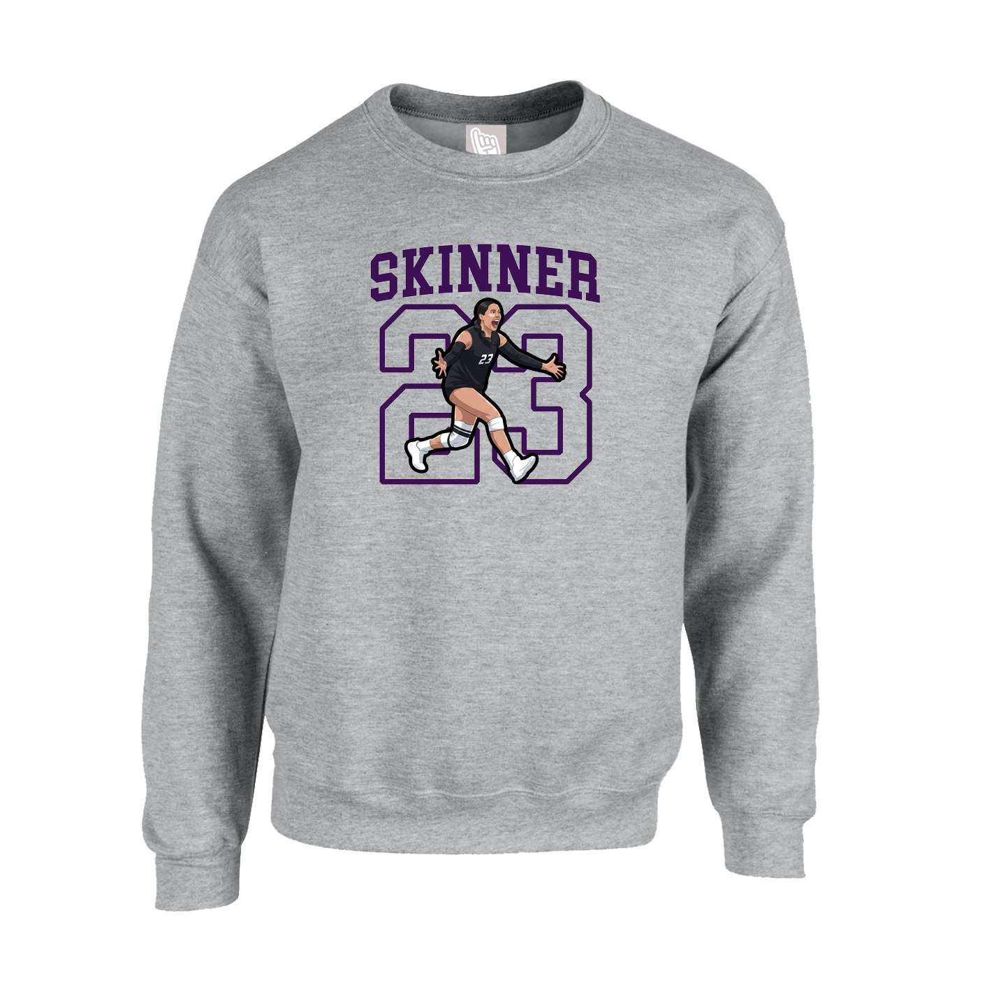 Fleece Crew — Shirsey in Grey