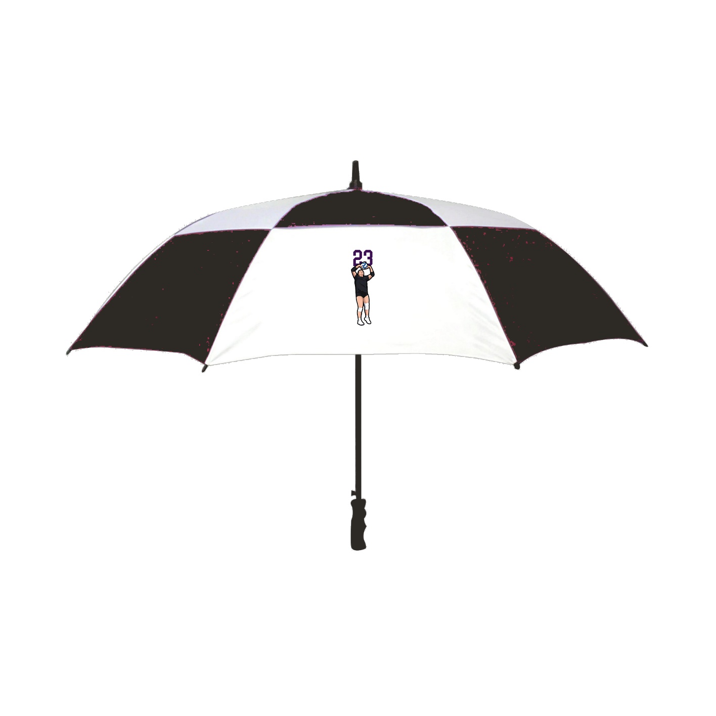 Golf Umbrella — Number Top in Black