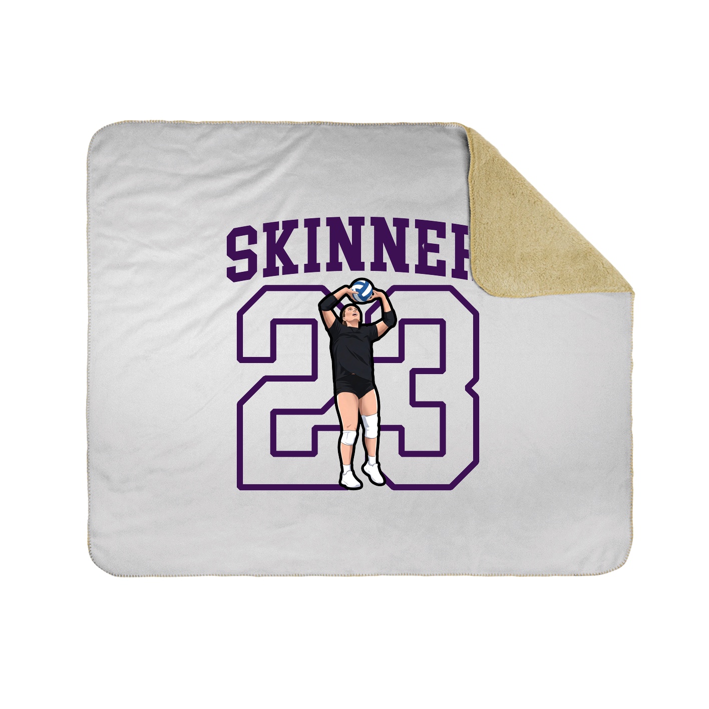 Throw Blanket — Shirsey in White