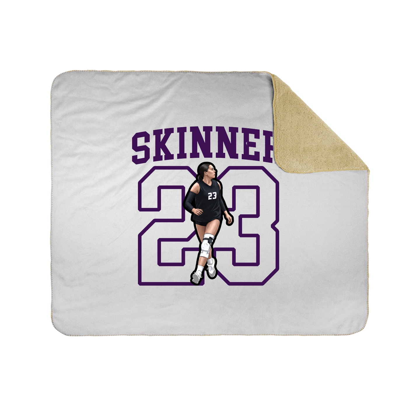 50x60 Sherpa Lined Throw Blanket