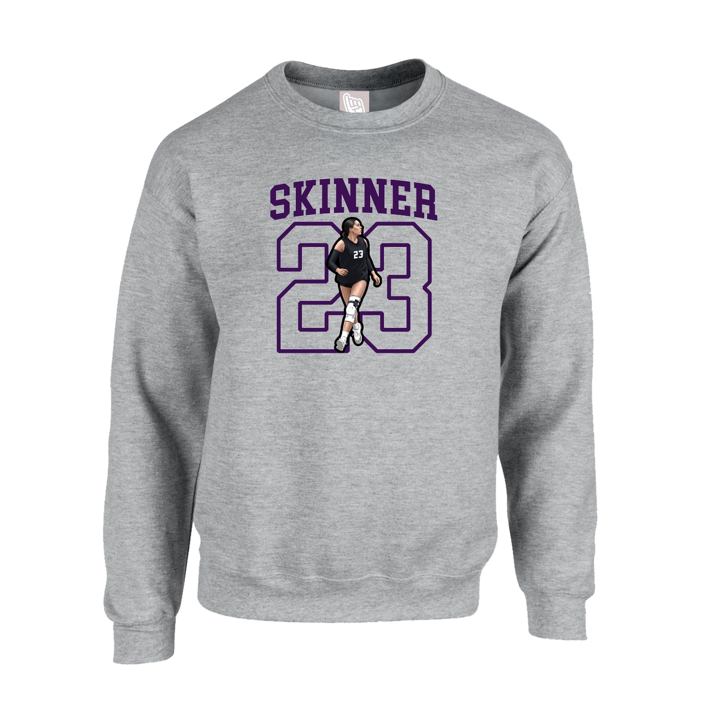 Fleece Crew — Shirsey in Grey