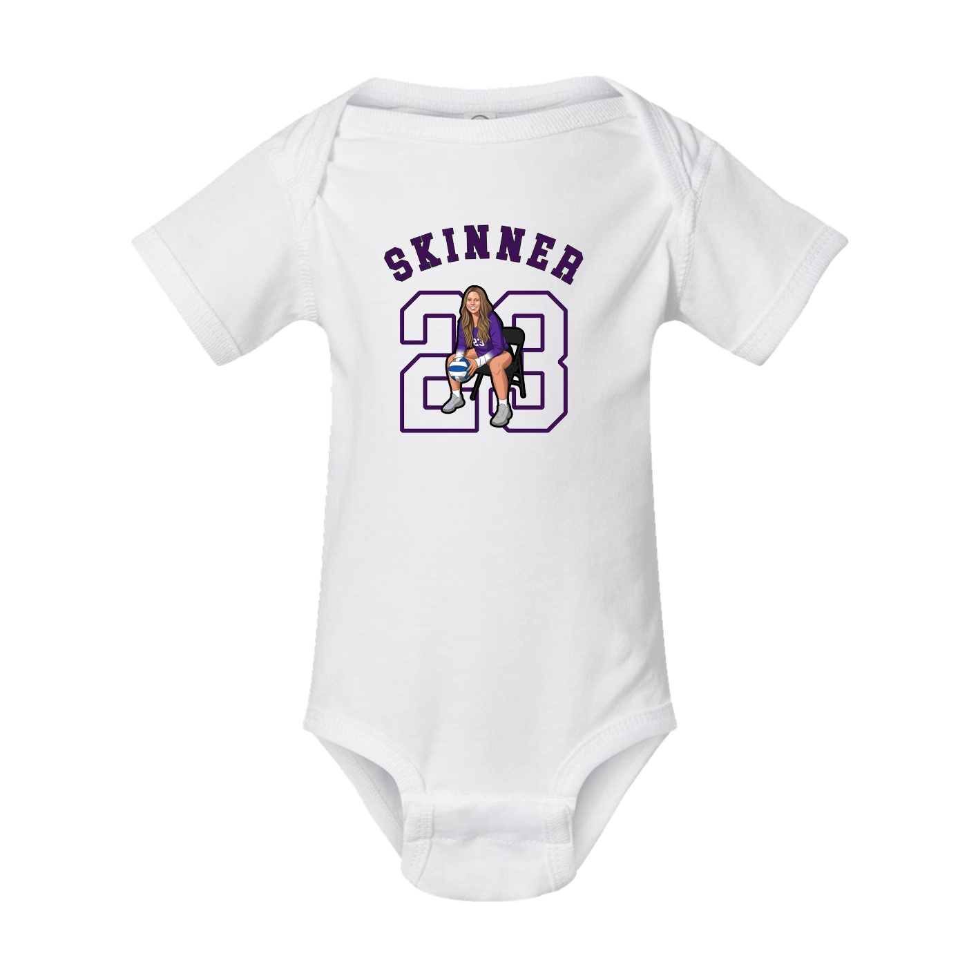 Baby Onesie — Shirsey Arch in White