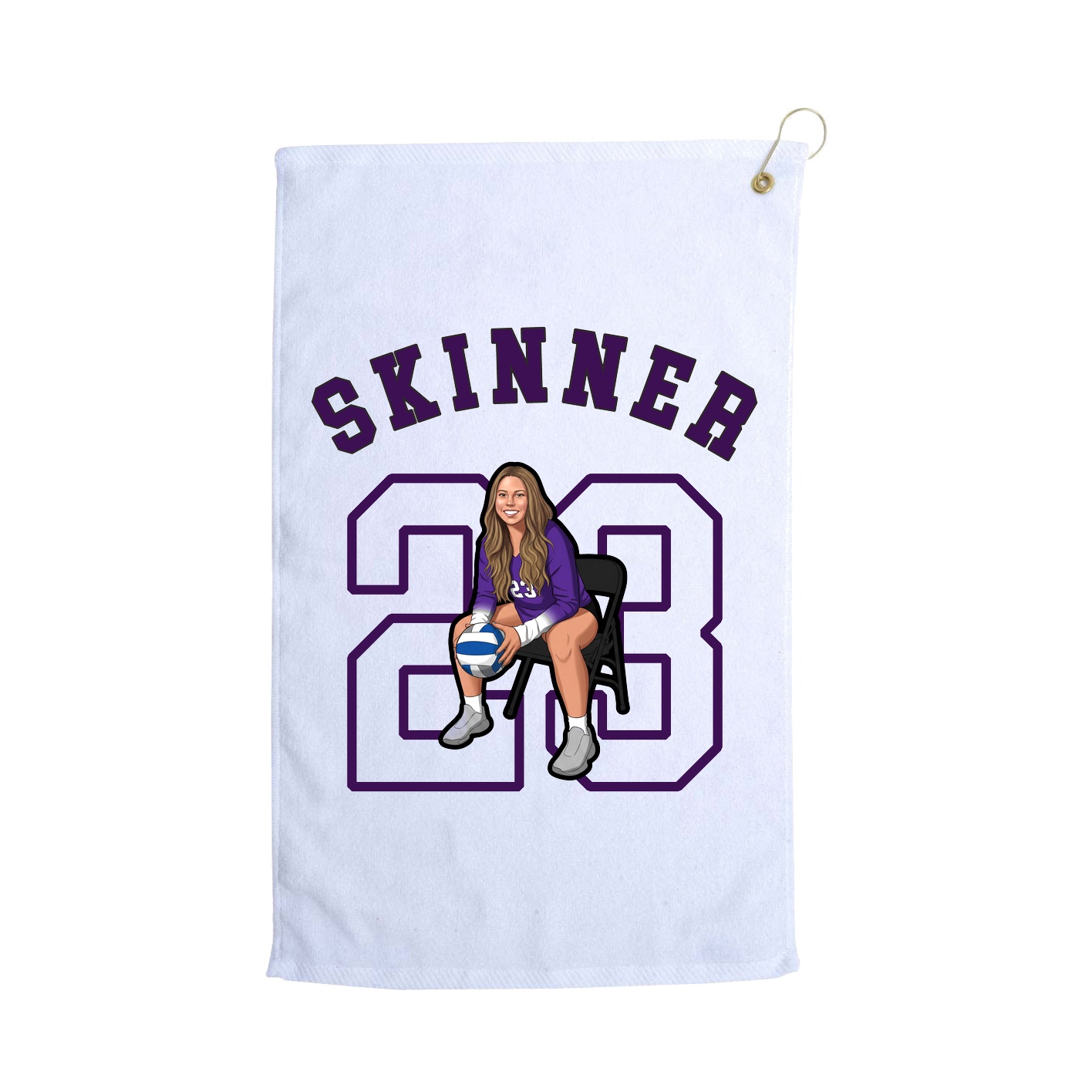 Golf Towel — Shirsey Arch in White
