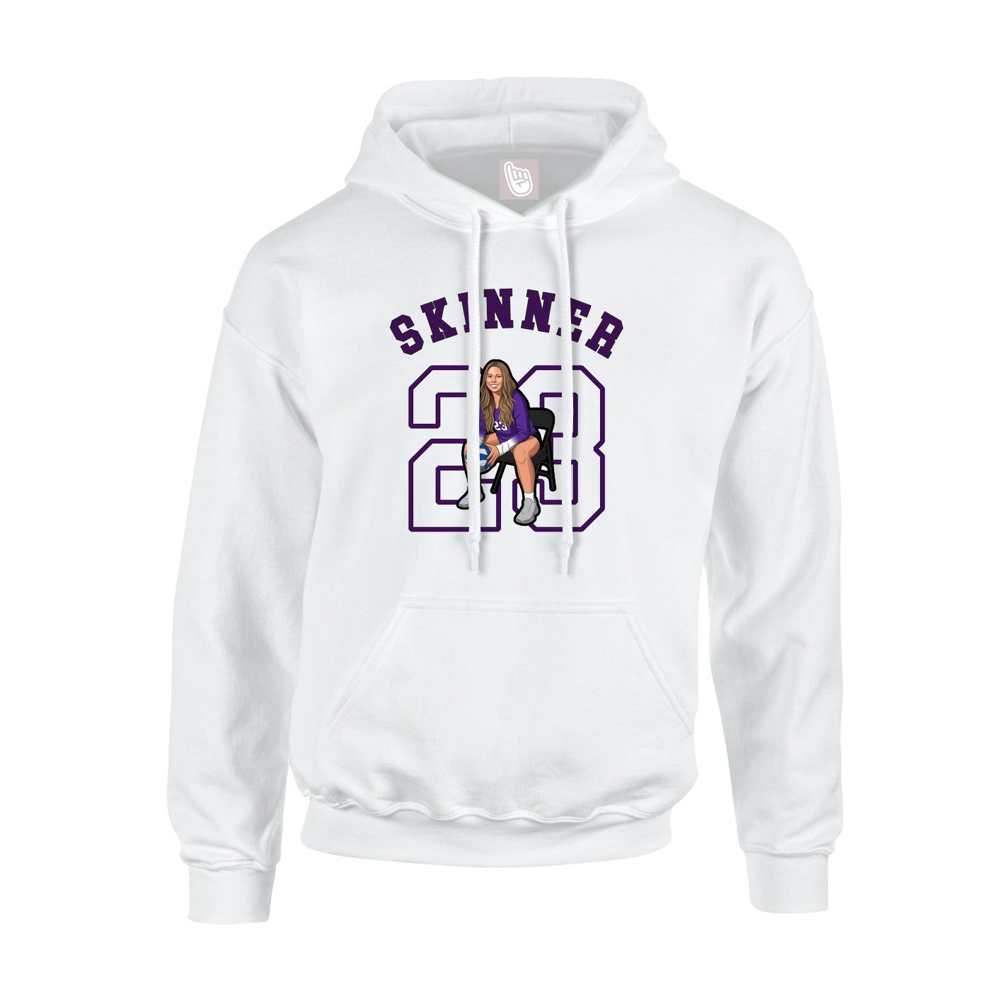 Hoodie — Shirsey Arch in White